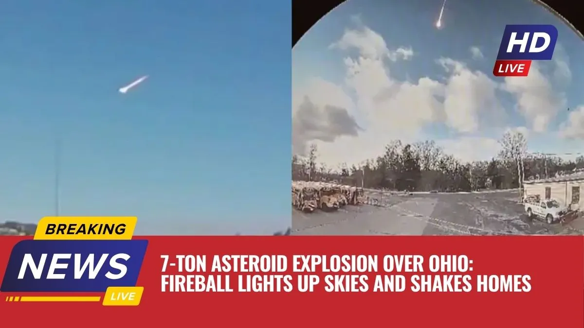 7-Ton Asteroid Explosion Over Ohio: Fireball Lights Up Skies and Shakes Homes