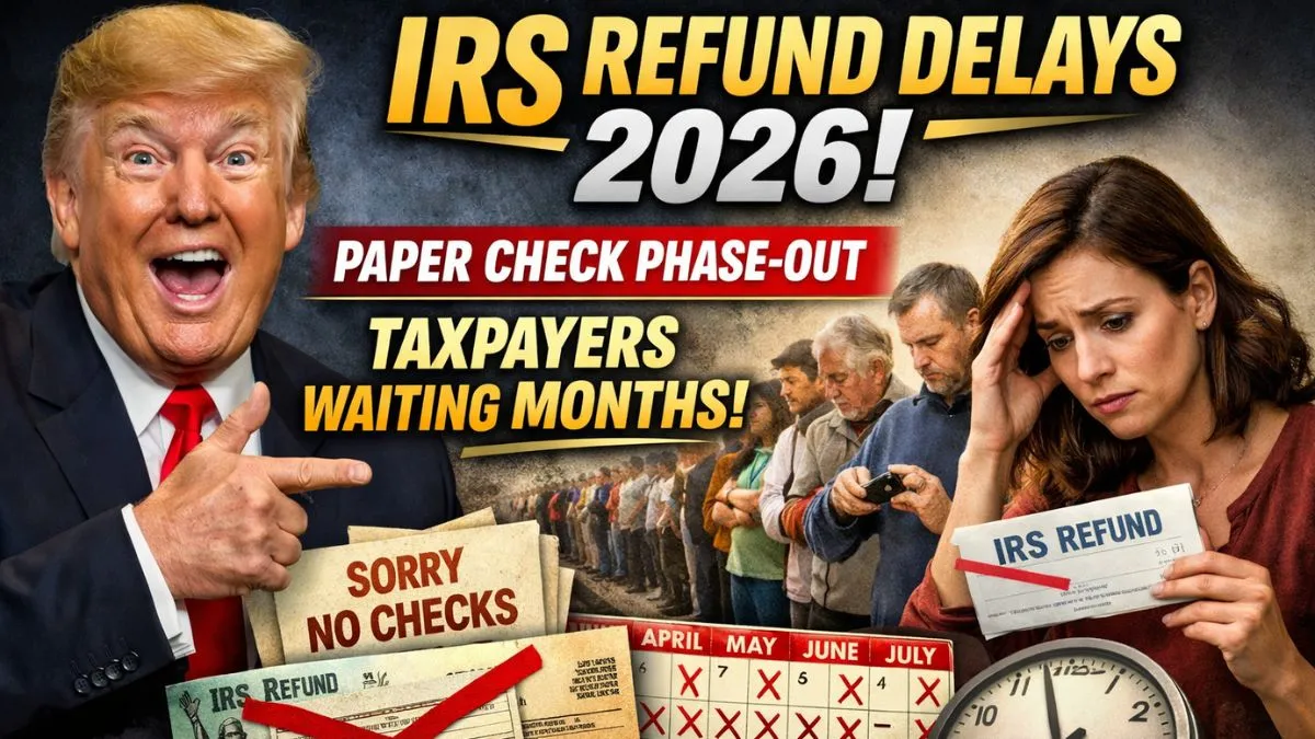 IRS Refund Delays 2026: Paper Check Phase-Out Leaves Taxpayers Waiting Months