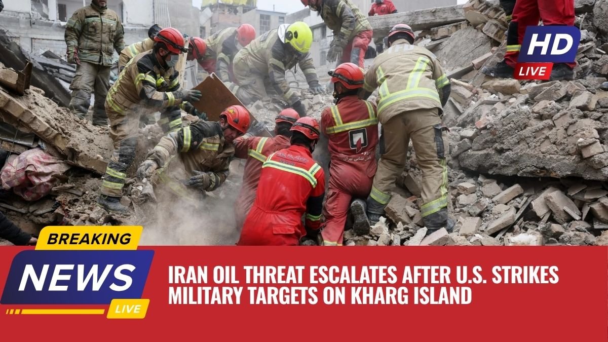 Iran Oil Threat Escalates After U.S. Strikes Military Targets on Kharg Island