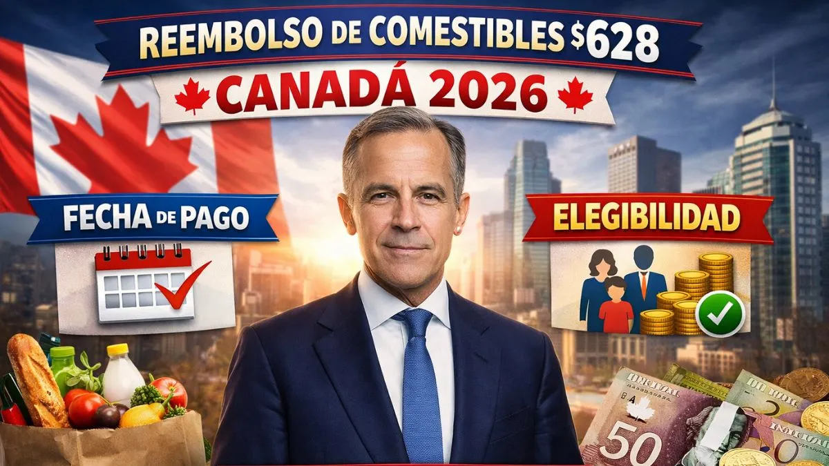 Reembolso de Comestibles $628 Canadá 2026: Fecha de Pago, Elegibilidad y Cambios Clave