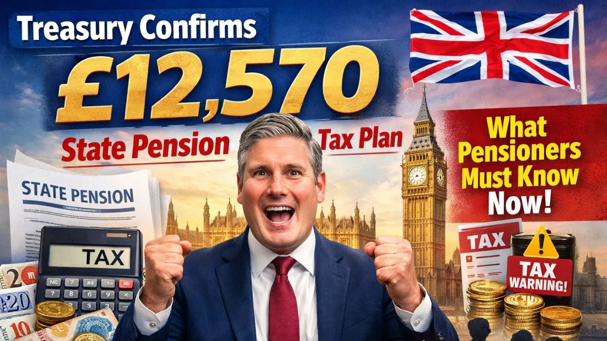 Treasury Confirms £12,570 State Pension Tax Plan – What Pensioners Must Know Now
